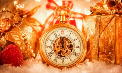новый год,часы,подарки