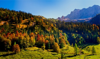 Осенний горный склон