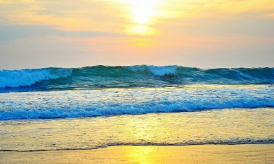 природа море пляж побережье солнце волна