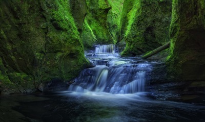 шотландия, водопад