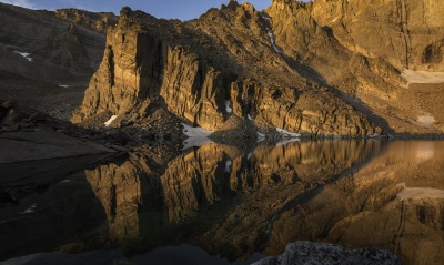 песчаные скалы, отражение