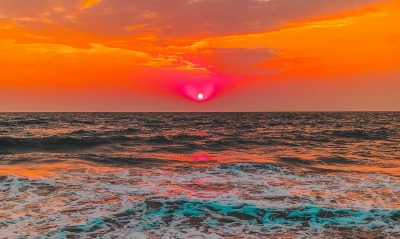 море закаты солнце