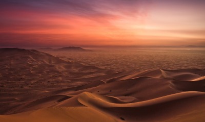 пустыня, закат