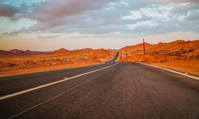 пустыня дорога пески