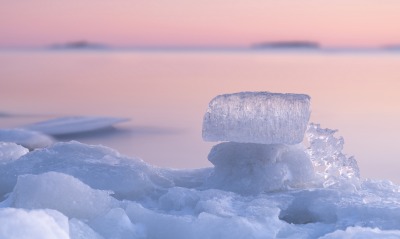 лед, озеро