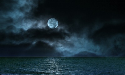 ночь, луна