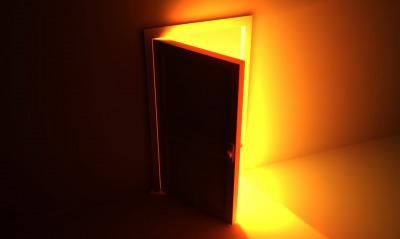дверь, свет