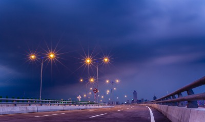 фонари, мост