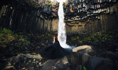 природа, водопад