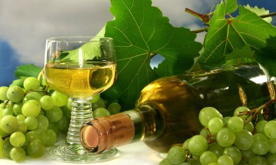 белое вино, виноград