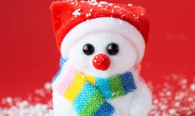 снеговик игрушка шарфик новый год
