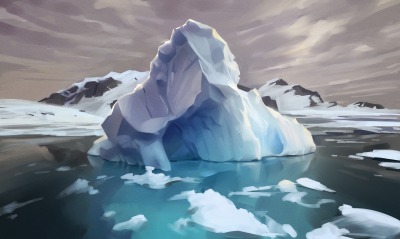 айсберг рисунок