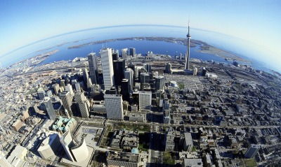 Birds Eye View of Toronto, Canada