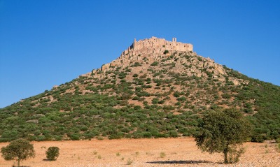 Ruins of Castle-Monastery of Calatrava La Nueva, La Mancha, Spain