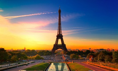 Париж в красках Эйфелева башня