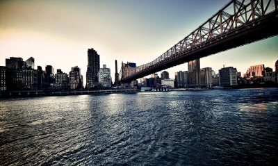 мост река город