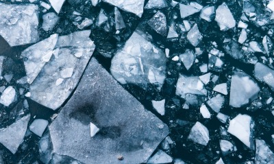 лед льдины море вода
