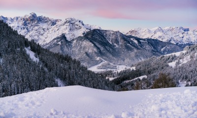 горы снег пейзаж природа