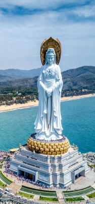 китай остров статуя залив побережье