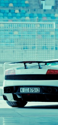 Lamborghini на изумрудном фоне
