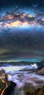 млечный путь звезды ночное небо космос