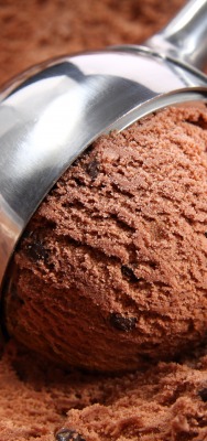 шоколадное мороженое с изюмом