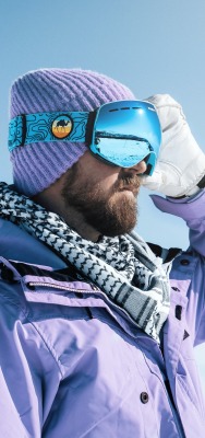 лыжник очки отражение
