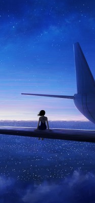 самолет полет девочка крыло мультфильм