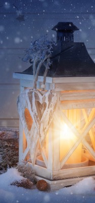 фонарь свеча рождество новый год снег lantern candle christmas new year