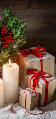 подарки новый год свечи корзинка gifts new year candles basket