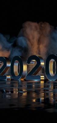 новый год новый год 2020 дым надпись отражение