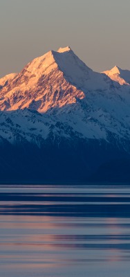 природа горы озеро Маунт Кук Новая Зеландия