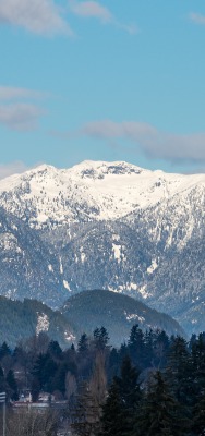 горы вершины снег холмы