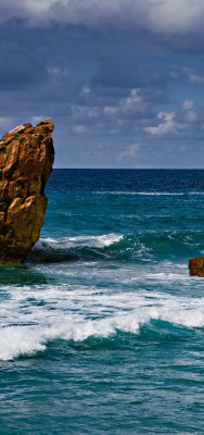 камень скала горизонт море
