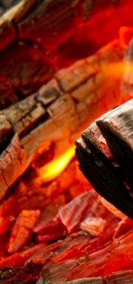 дрова огонь угли костер жар