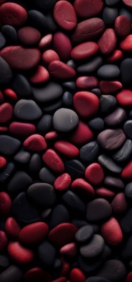 камни галька красный черный