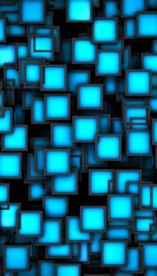 графика абстракция квадраты синие