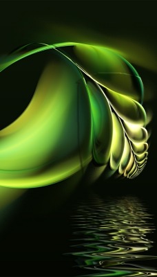 Абстракция зеленая Abstraction green