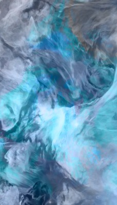 абстракция кляксы голубой циан