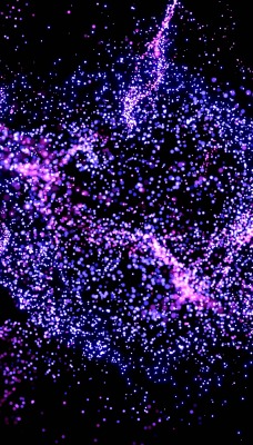 частицы черный фон фиолетовый абстракция