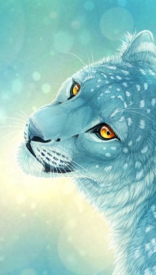 леопард белый рисунок