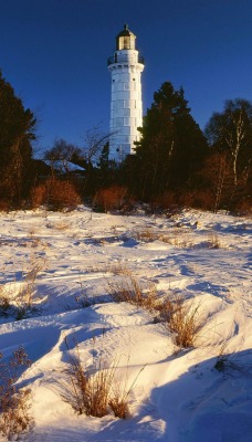 Cana Island Lighthouse on Lake Michigan, Door County, Wisconsin