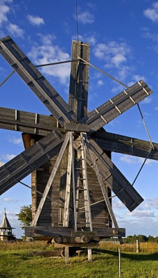 деревянная мельница