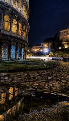 Рим Колизей ночь