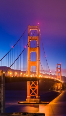 архитектура мост ночь страны