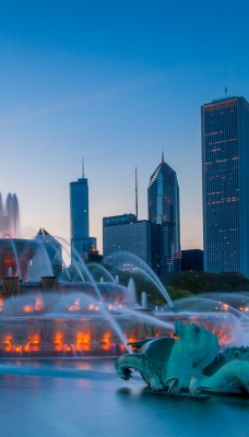 страны архитектура Букингемский фонтан США Чикагоо country architecture Buckingham fountain USA Chicago