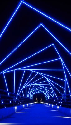 мост подсветка квадрат спираль