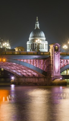 мост лондон река ночь