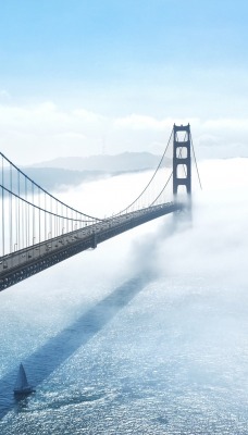 мост туман сан-франциско сша