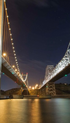 мост мосты ночь фонари